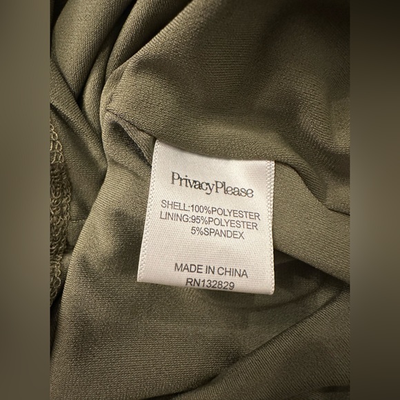 Privacy Please Gyle mini dress metallic olive - Picture 7 of 8